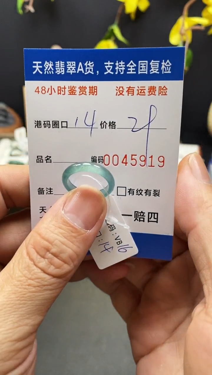 未镶嵌戒指翡翠5919
