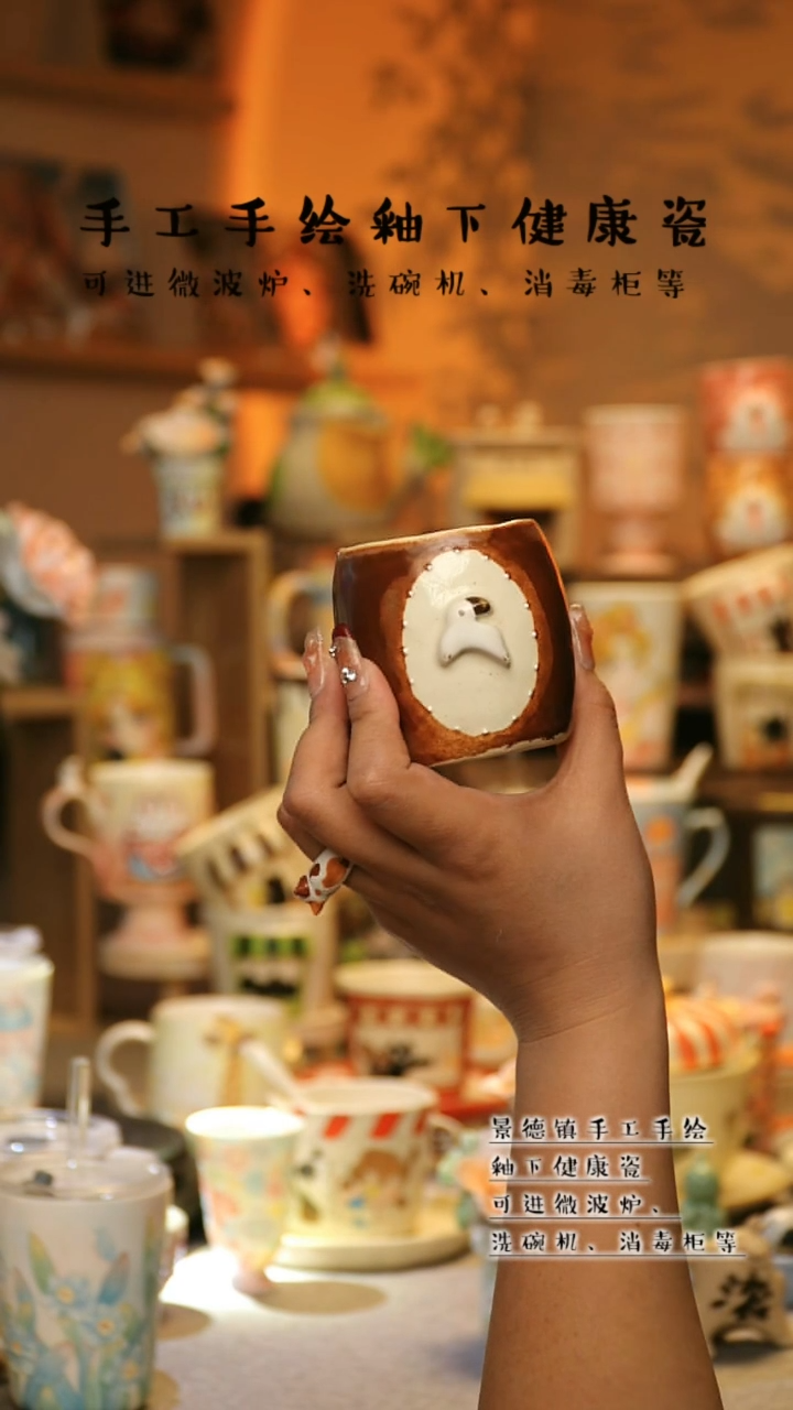 【闪购商品】杯景德镇高温釉下彩&A603