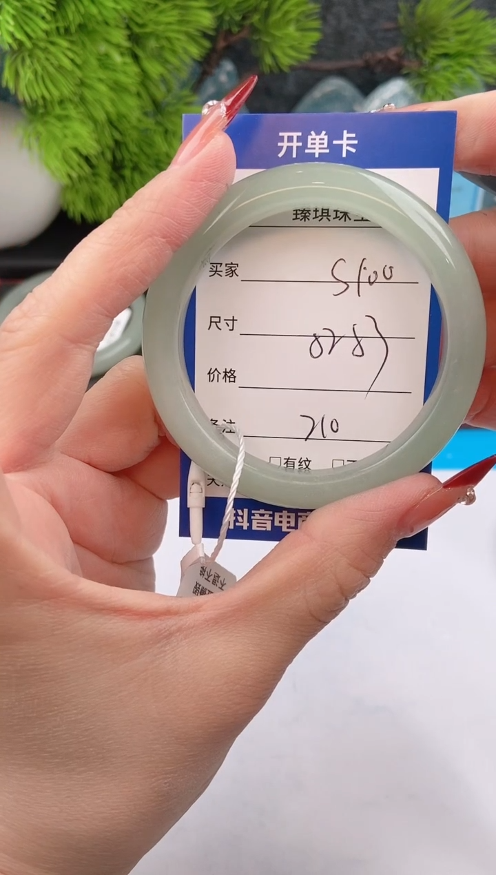 【闪购商品】石英质玉手镯未镶嵌c100东陵玉微色差