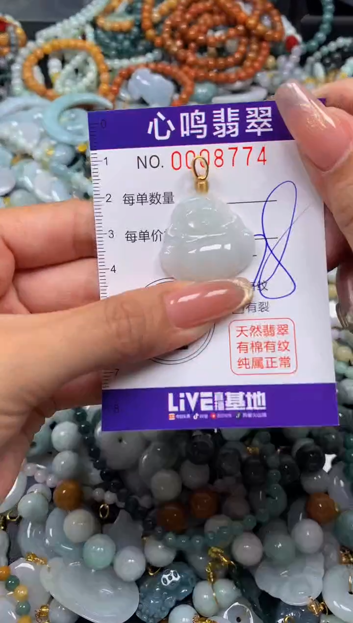 翡翠未镶嵌颈饰闪购008774