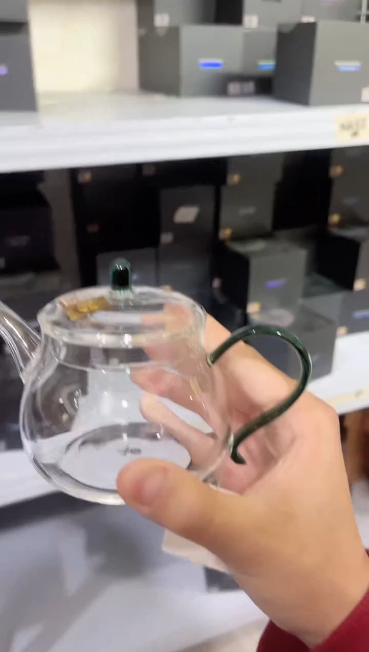 【闪购商品】禾器/晶彩青云壶/墨绿。