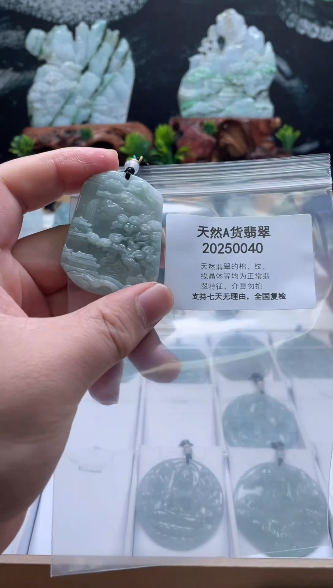 颈饰未镶嵌翡翠翠峰翡翠202512030096