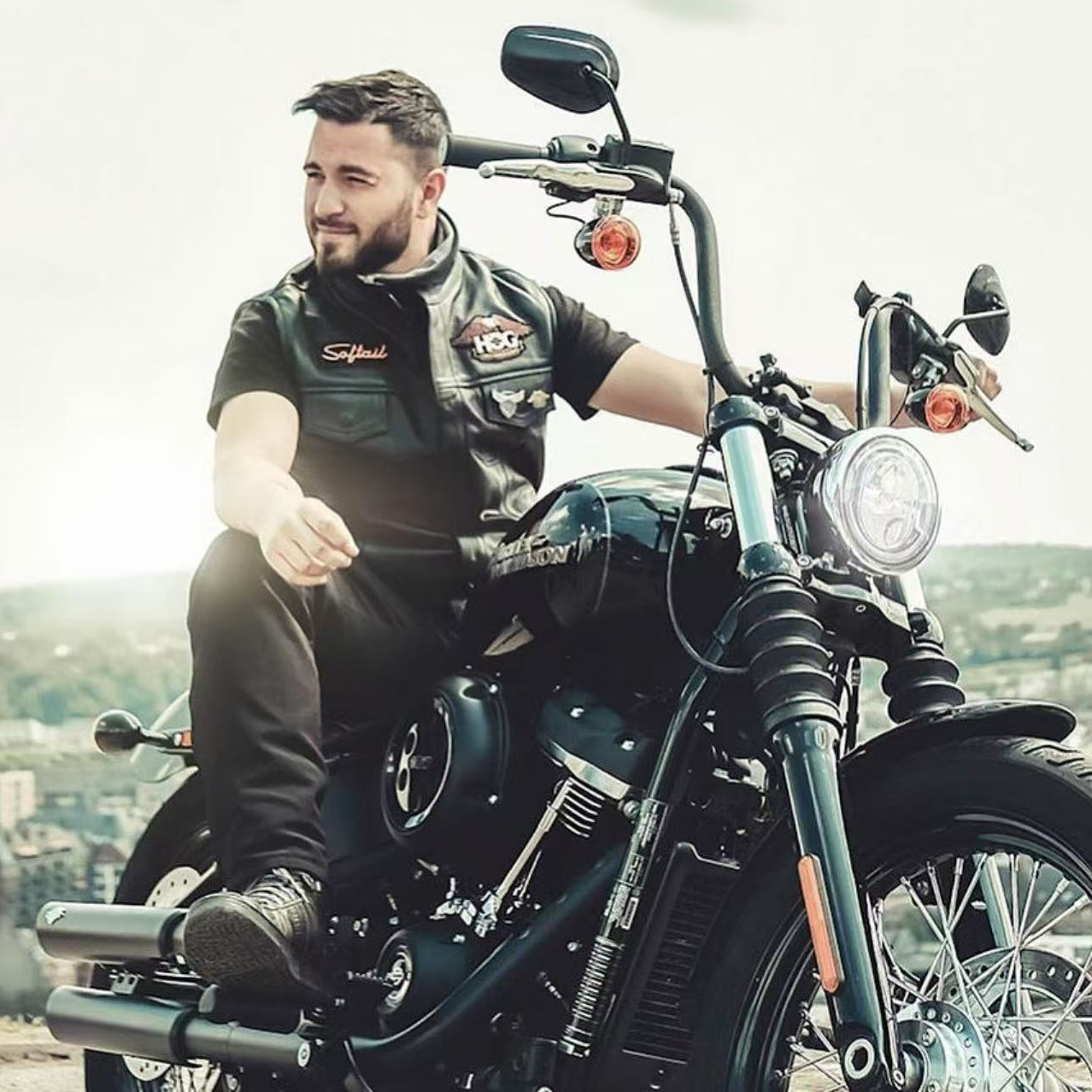 Harley Davidson/哈雷戴维森哈雷车系布标/皮马甲布标