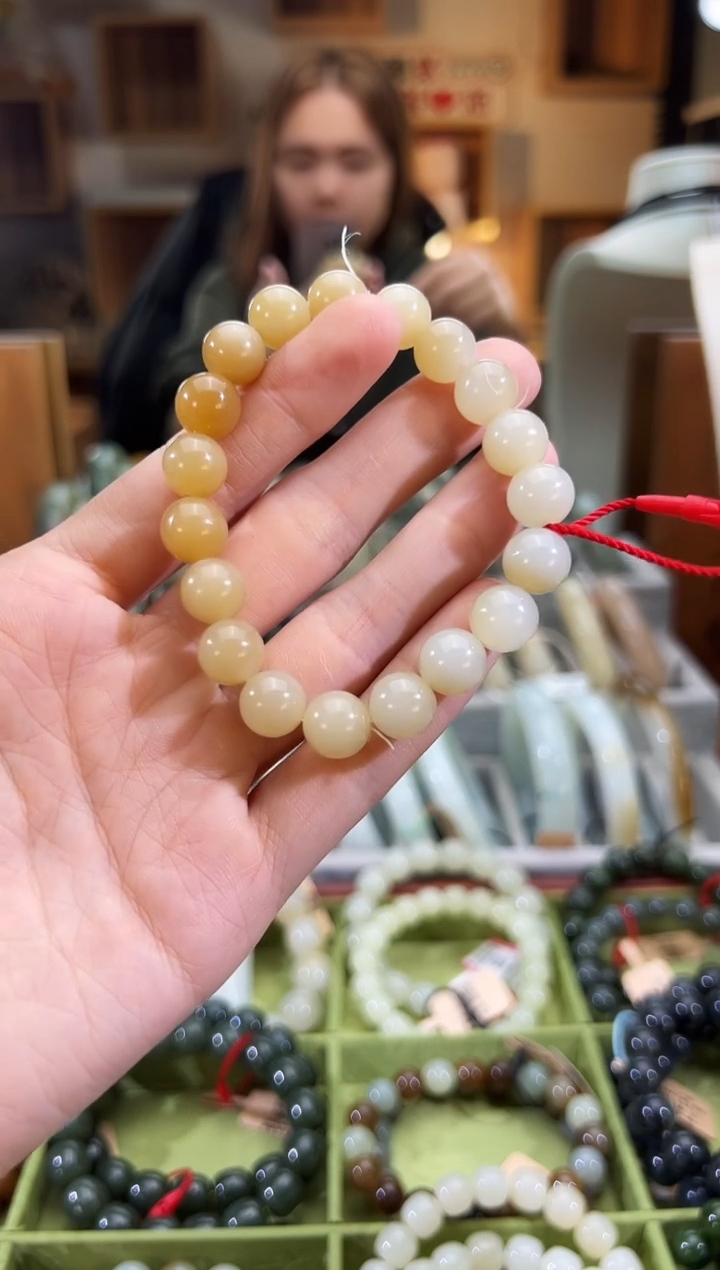 未镶嵌手串和田玉迪克兰手串卡10