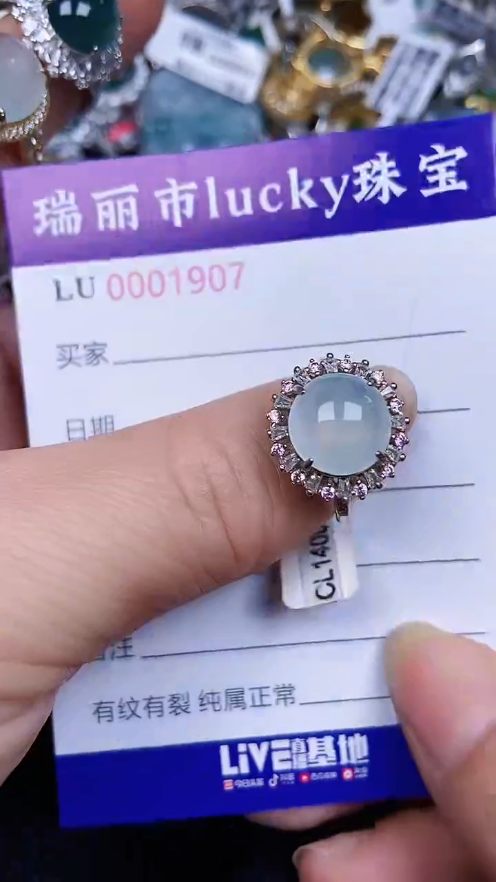 颈饰银S925镶嵌翡翠1907