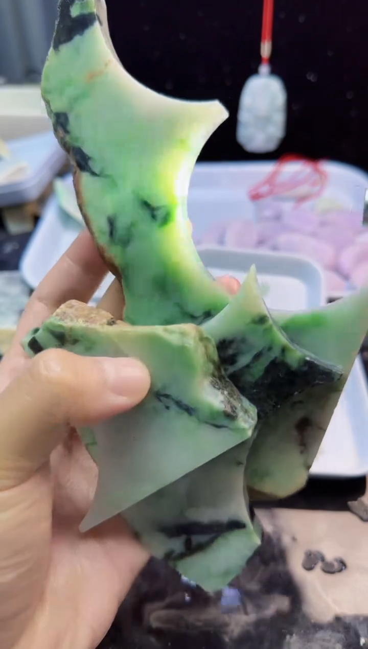 颈饰未镶嵌翡翠052天然A货翡翠