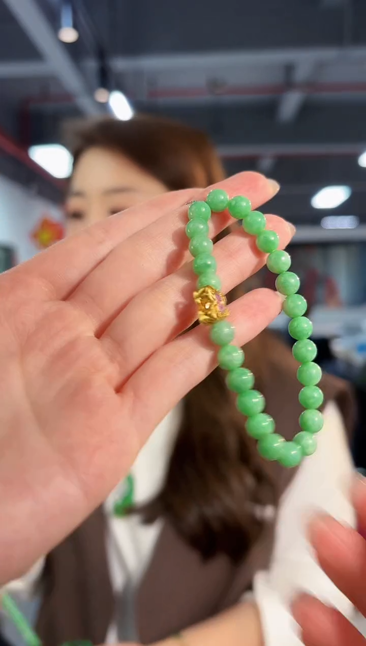 【闪购商品】翡翠手链未镶嵌缅料A货/支持复检/一件