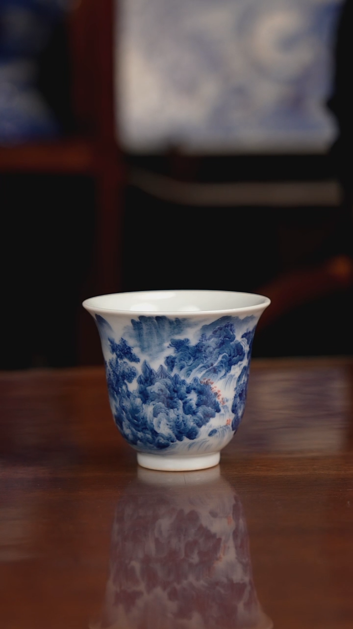 景琳藏青花山水系列