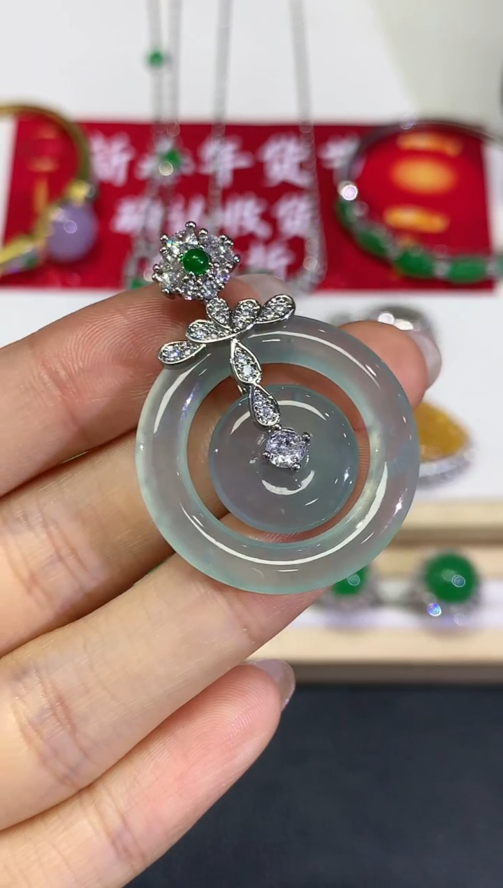 【闪购商品】翡翠颈饰未镶嵌1团购多样性发货