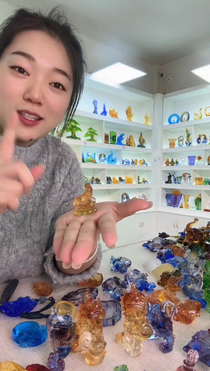 手工艺品琉璃小老虎