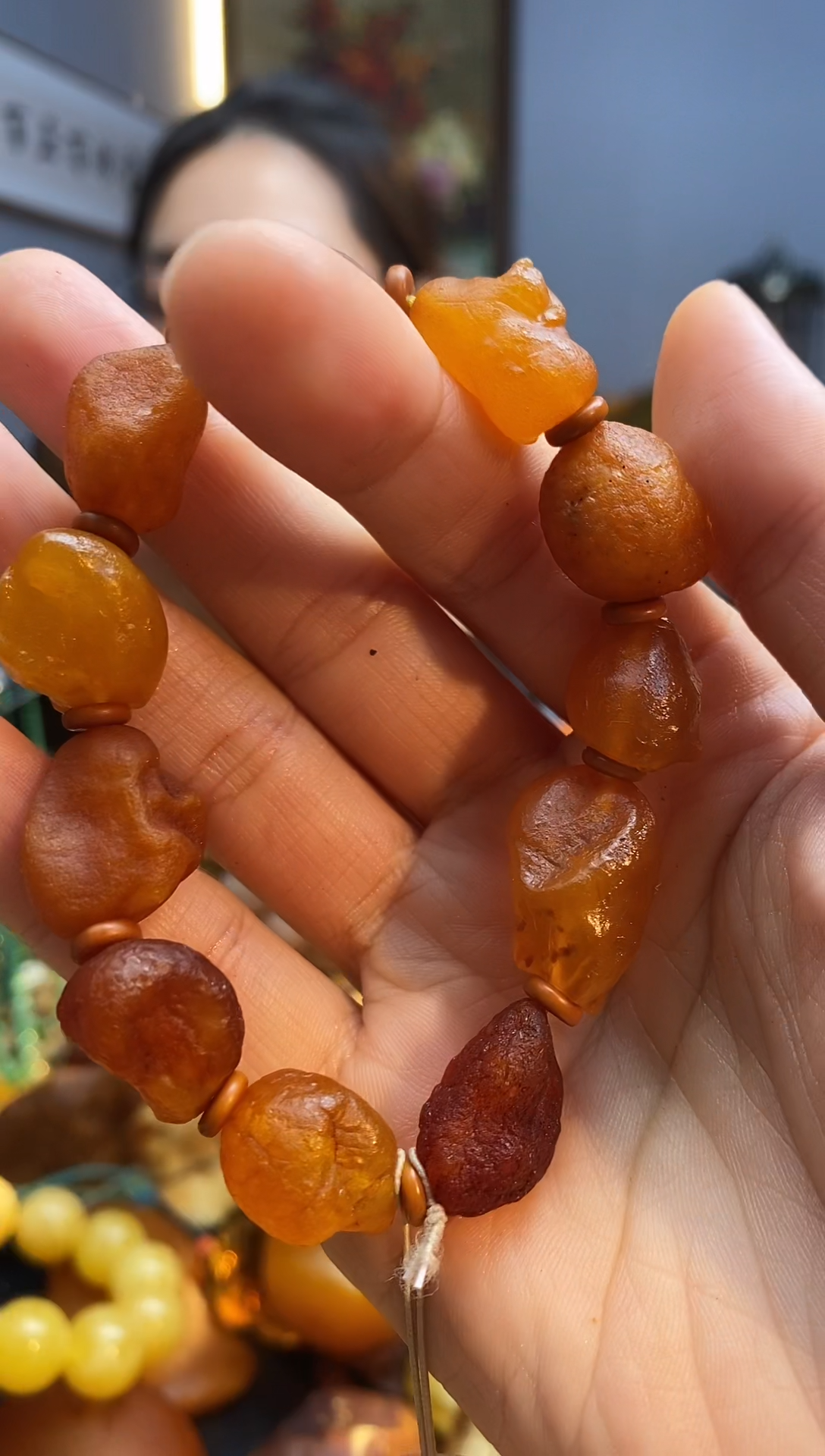手串琥珀未镶嵌手串