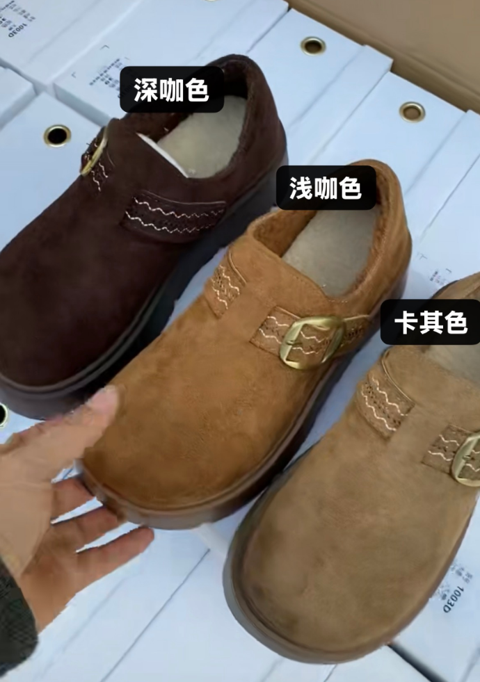 勃肯鞋深口一脚蹬乐福鞋#2536