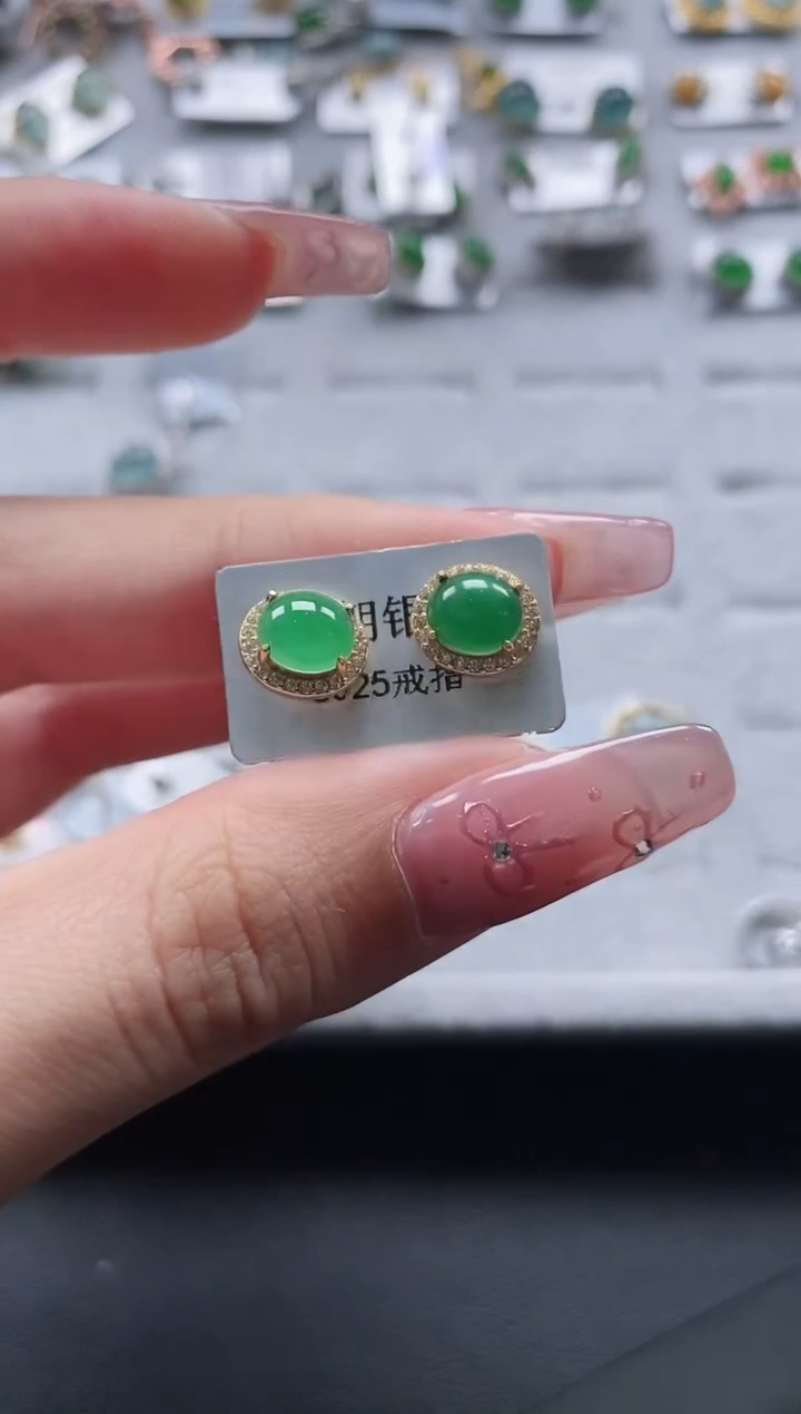 【闪购商品】翡翠戒指银S925镶嵌1111