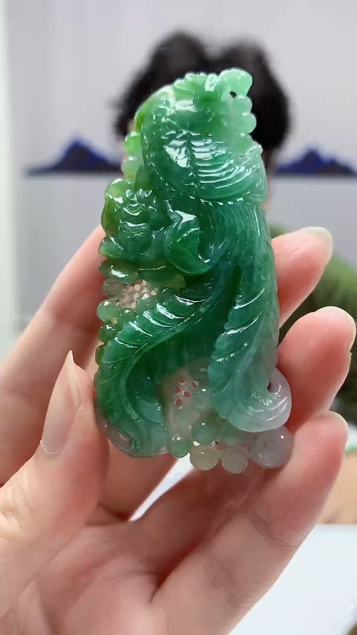 【闪购商品】定制翡翠未镶嵌4688zm-毛货挂件12