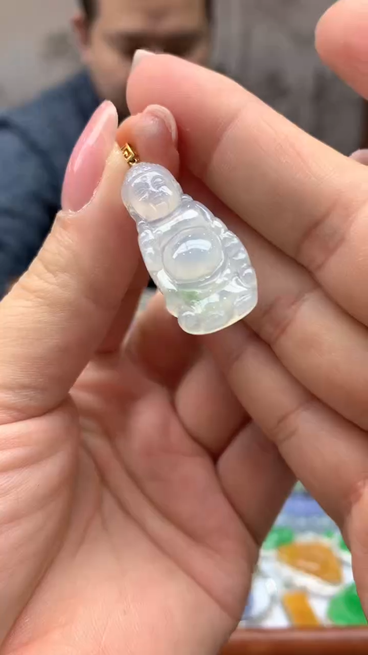 【闪购商品】翡翠颈饰18K金镶嵌125-天然翡翠