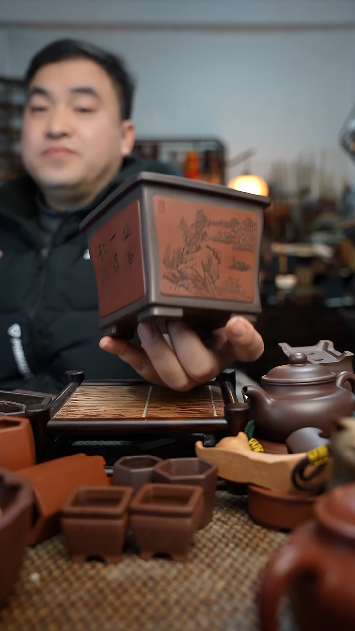 紫砂花盆生**求長木軒精品紫砂