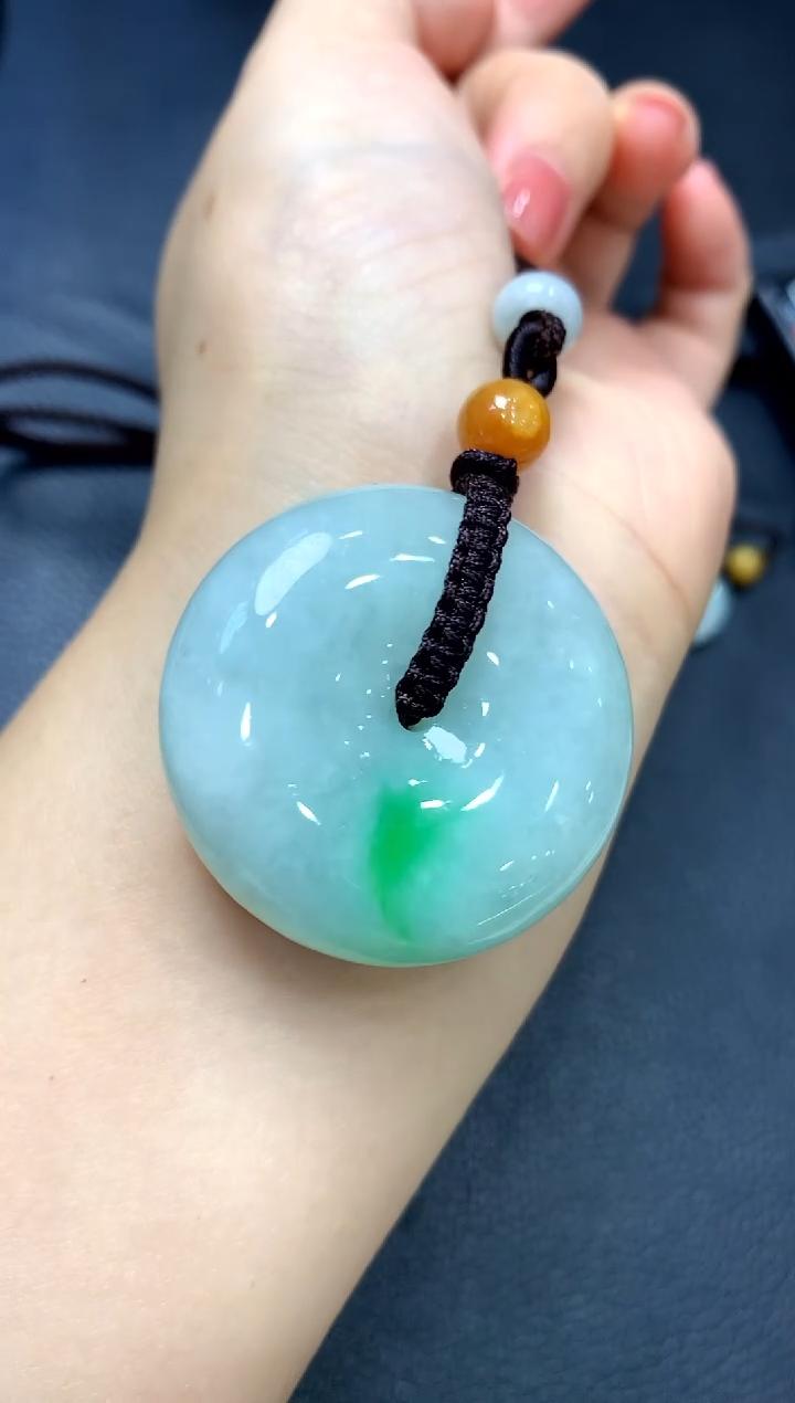 吊坠(不含链)未镶嵌翡翠平安扣