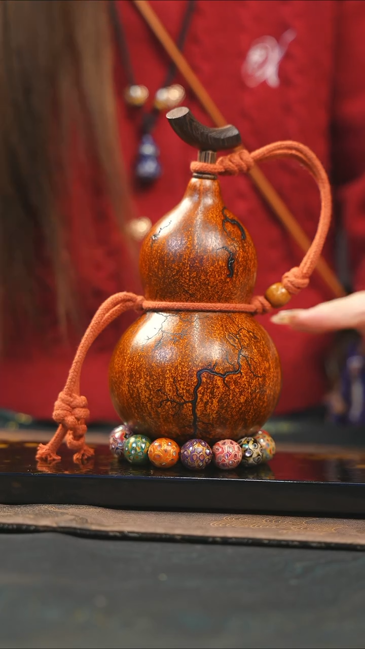 【闪购商品】WG242大漆酒葫芦不包手串及旋转底座