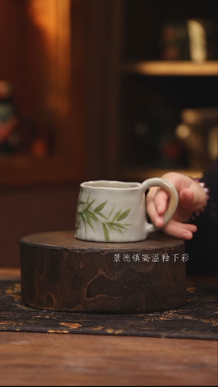 陶瓷景德镇高温釉下手绘陶瓷@L079@