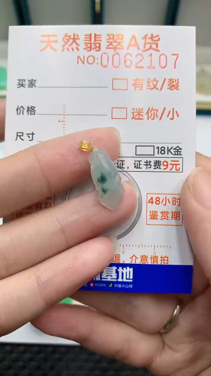 【闪购商品】翡翠颈饰18K金镶嵌            8