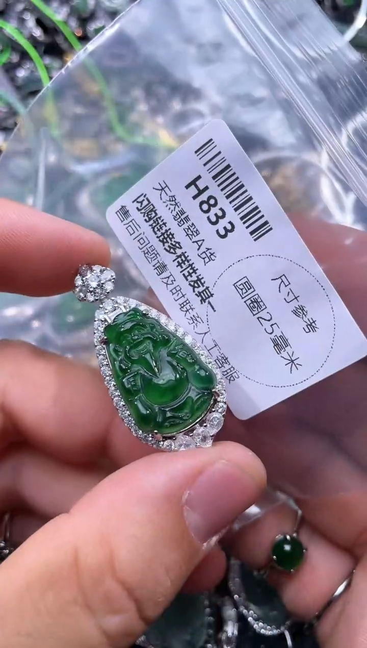 【闪购商品】翡翠颈饰未镶嵌H833基地
