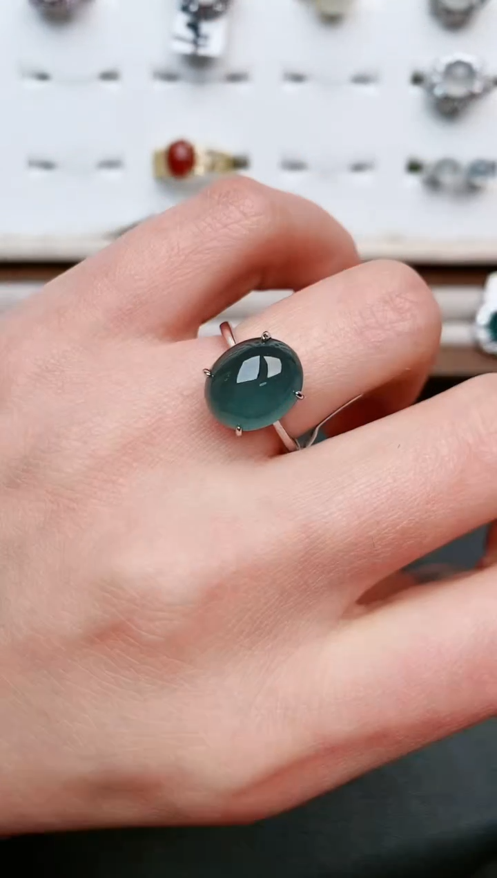 【闪购商品】翡翠戒指银S925镶嵌.....