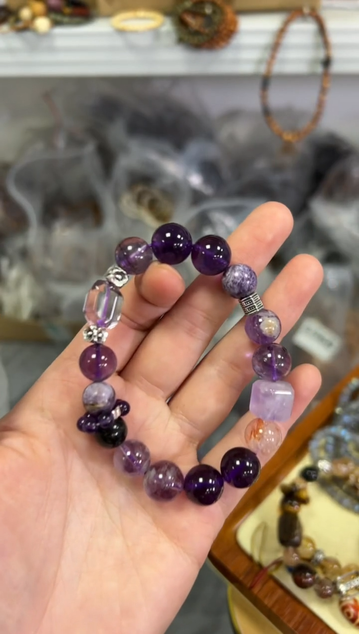 【闪购商品】水晶手链未镶嵌九紫离火多宝水晶手串[3599]