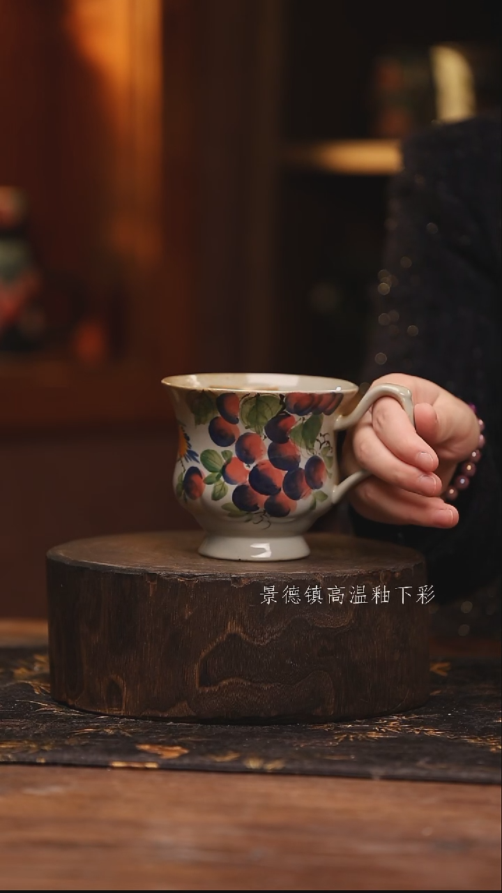 陶瓷景德镇高温釉下手绘陶瓷@L293@