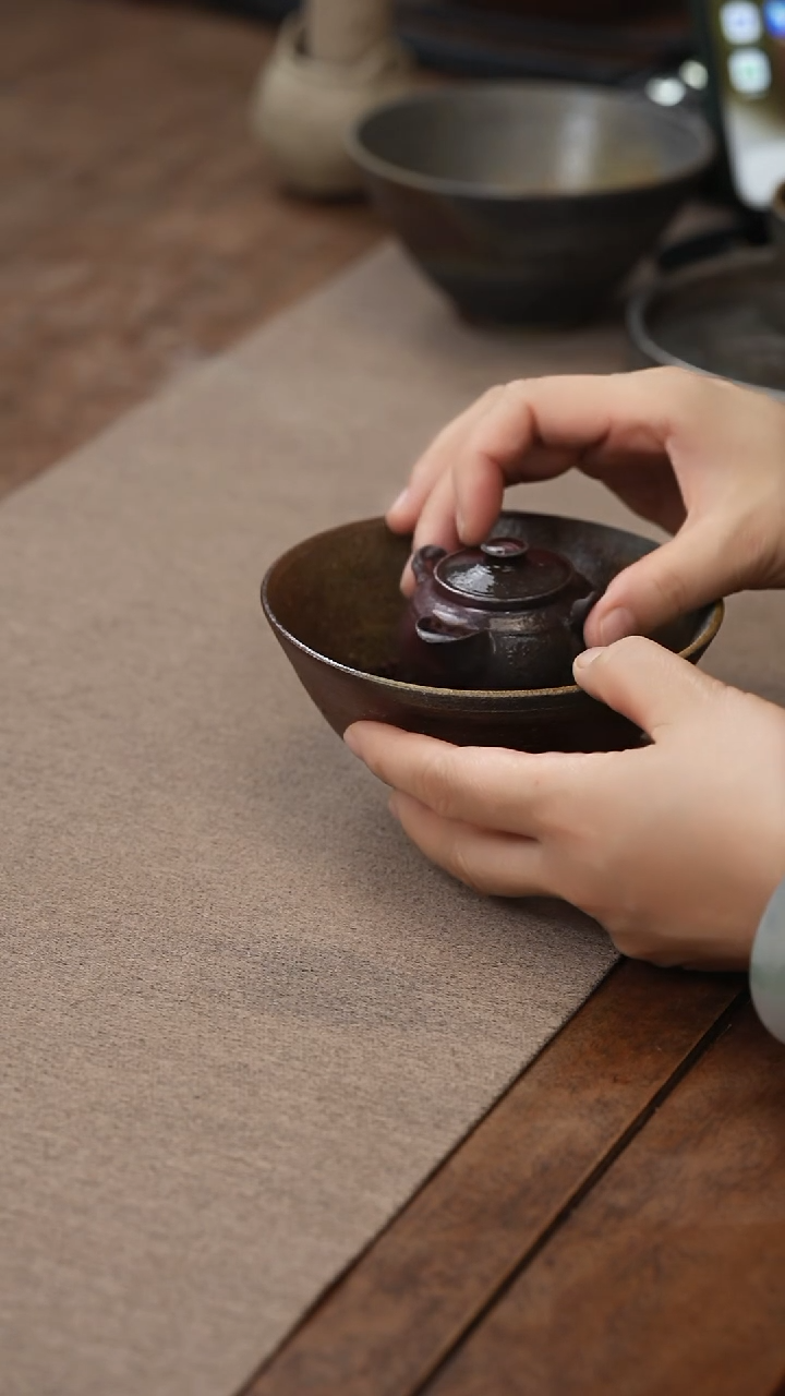 茶壶紫砂柴烧小紫宝