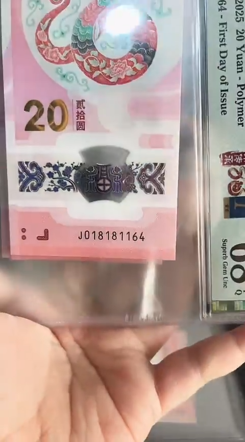 【闪购商品】塑料蛇钞单张018181164PMG68分