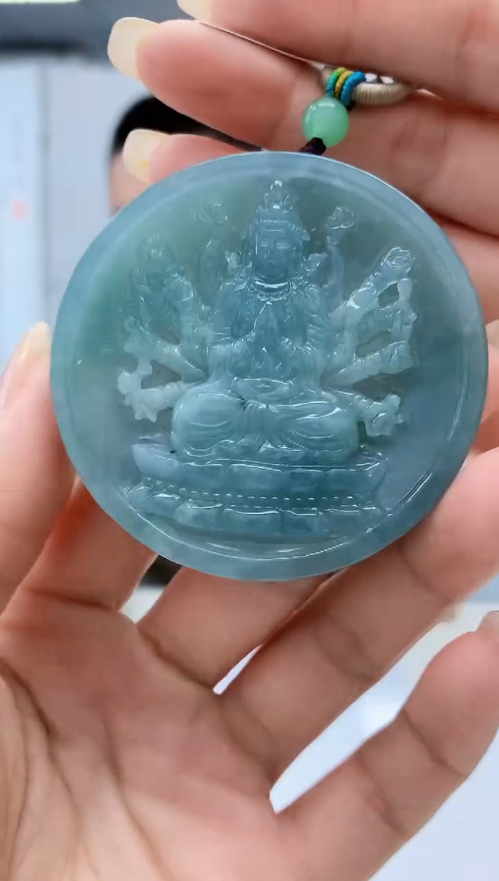 【闪购商品】定制翡翠未镶嵌4812lr-毛货挂件41