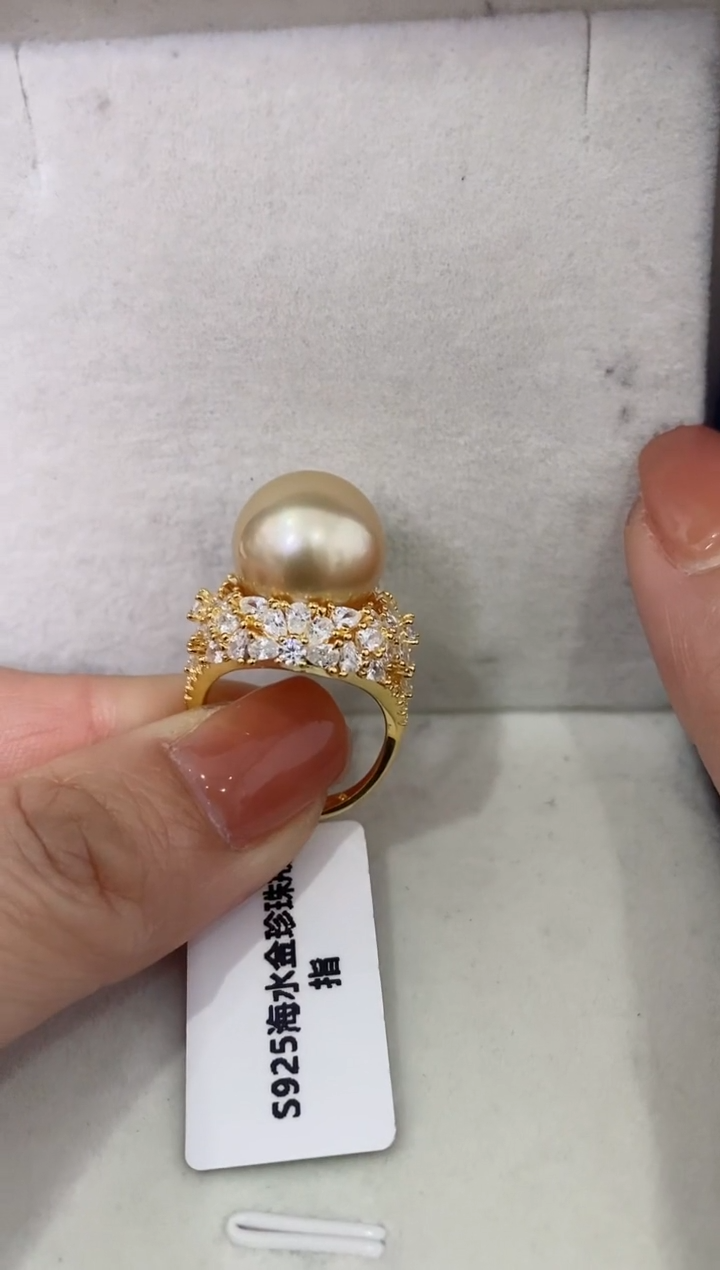 【闪购商品】海水珍珠LL银S925镶嵌珍珠戒指@@p1108