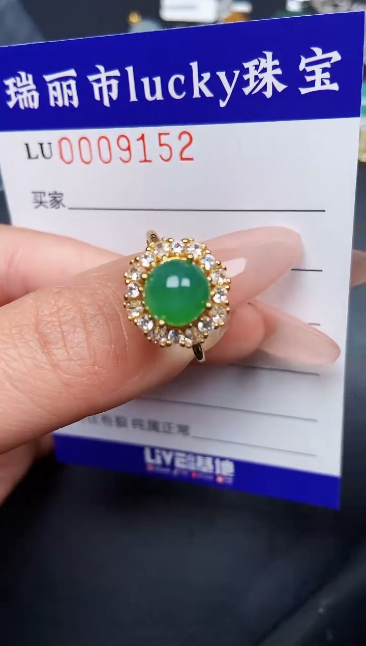 【闪购商品】翡翠颈饰银S925镶嵌9152