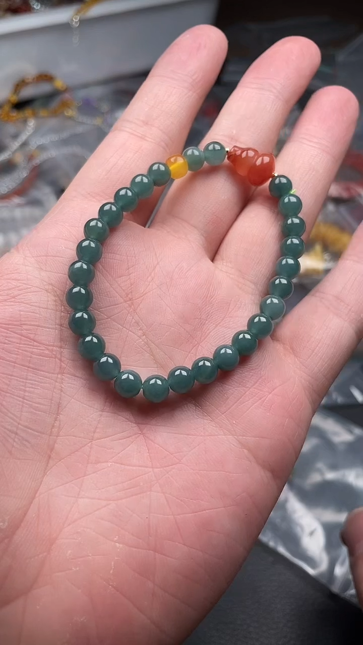 未镶嵌手串翡翠多样性发货拍一发一