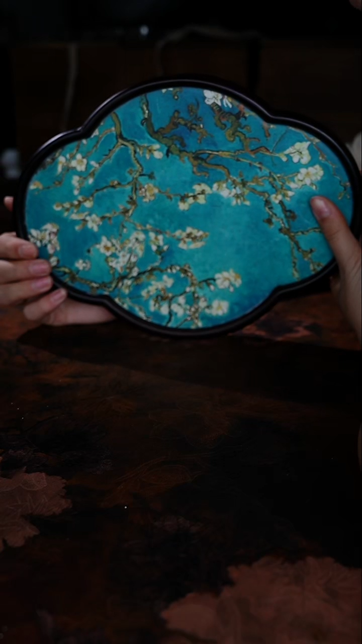 无冰梅花老楠竹茶盘