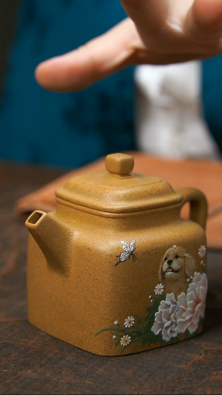 茶壶紫砂四方德钟壶