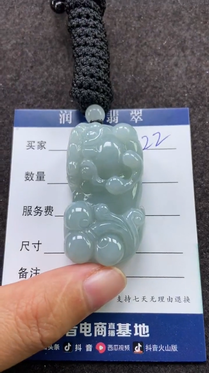 【闪购商品】翡翠颈饰未镶嵌多人霸王貔貅