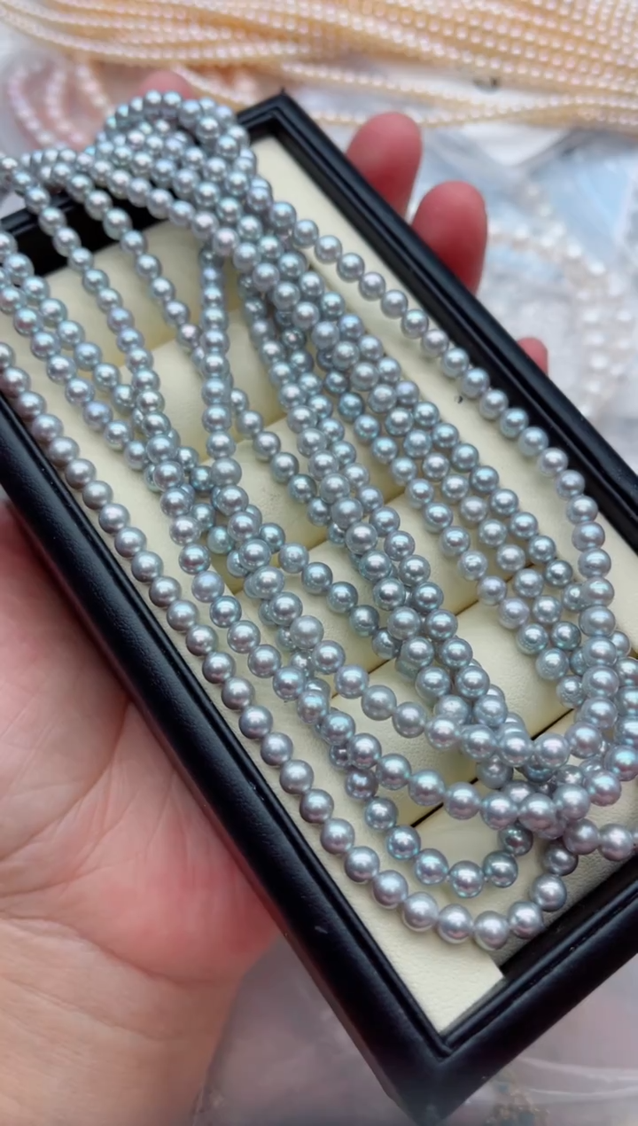 未镶嵌裸珠无扣头淡水珍珠多样性发其一，非无暇