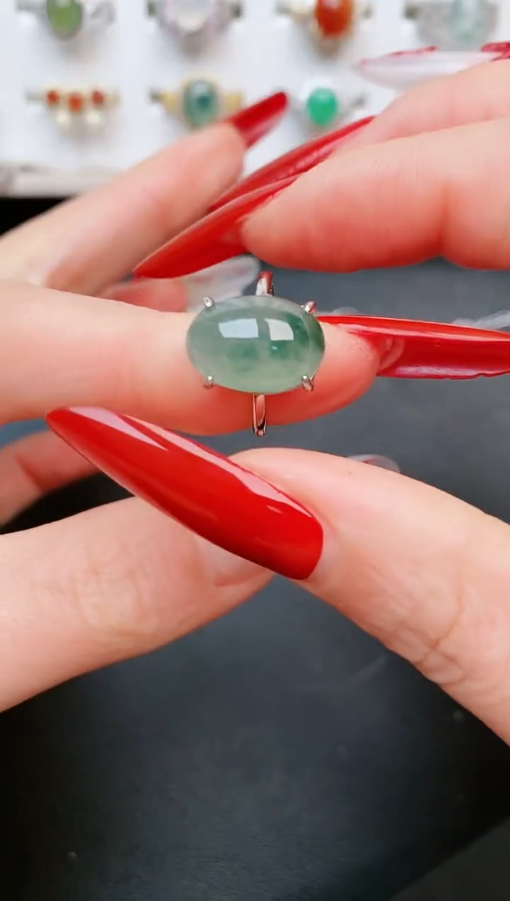 【闪购商品】翡翠戒指银S925镶嵌.....