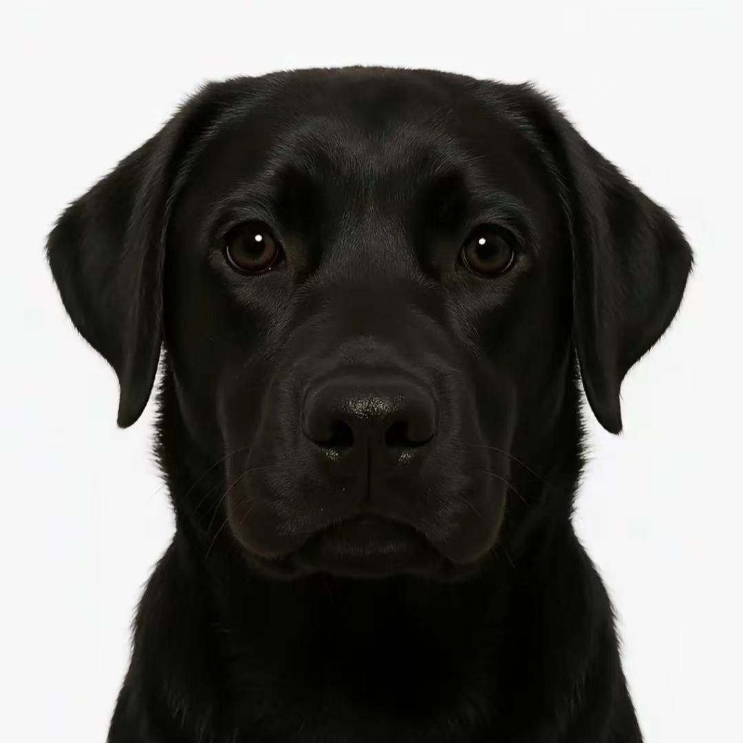 黑色拉布拉多幼犬高智商导盲陪伴犬