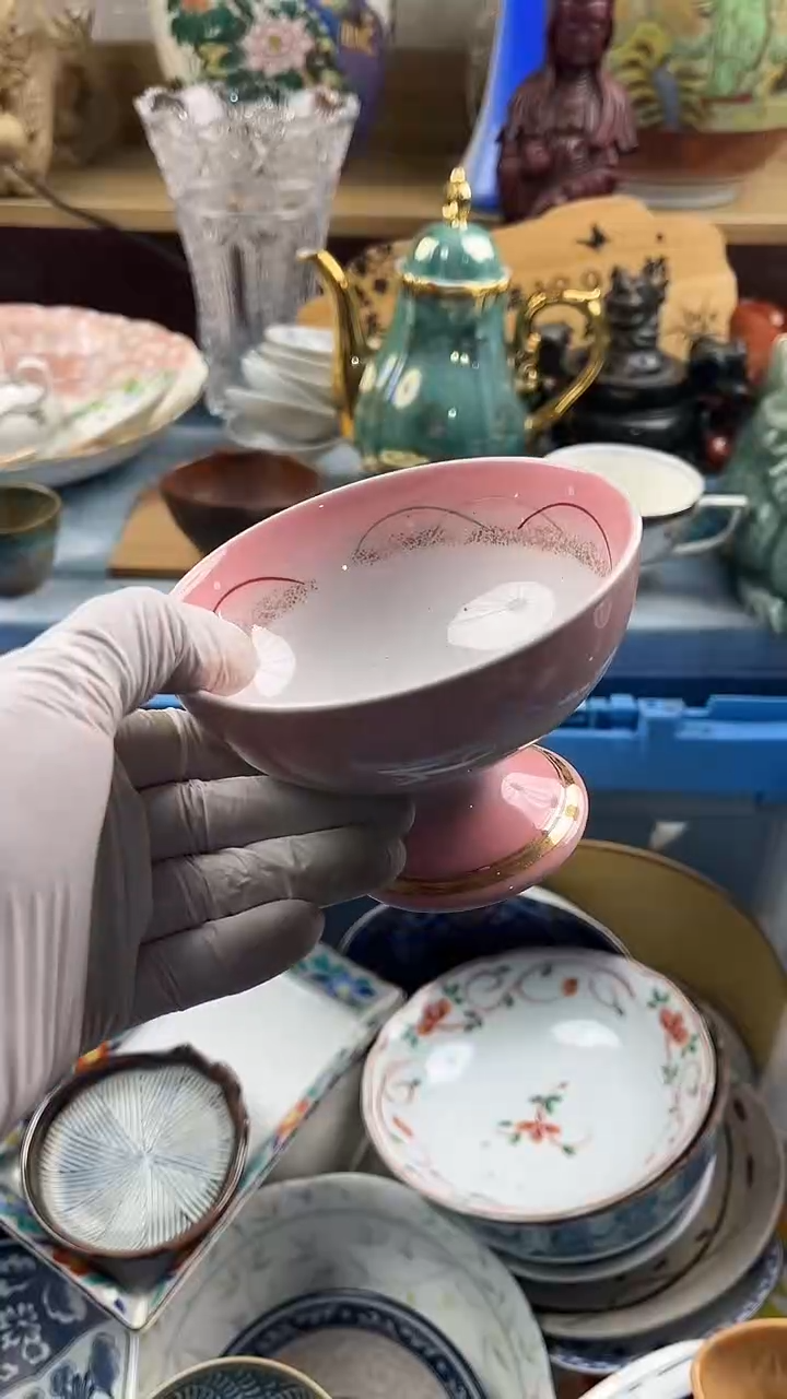 瓷片桃**酱英歌瓷器满19.9包邮