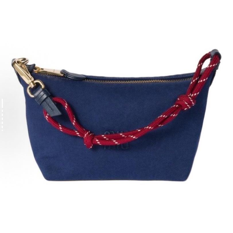 99新 MIU MIU/缪缪 红蓝拼色手提包单肩包
