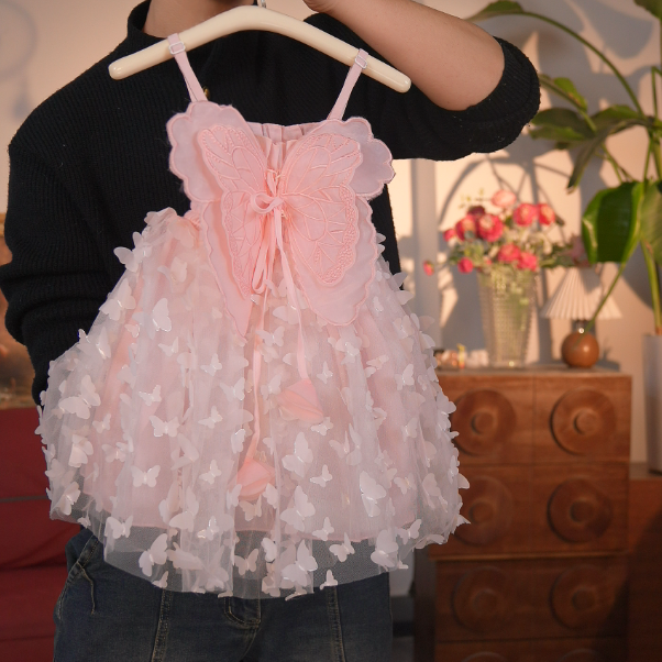 哎呦薇 女童透气清凉感连衣裙夏季女宝时尚礼服公主裙GZQ8803-FEN