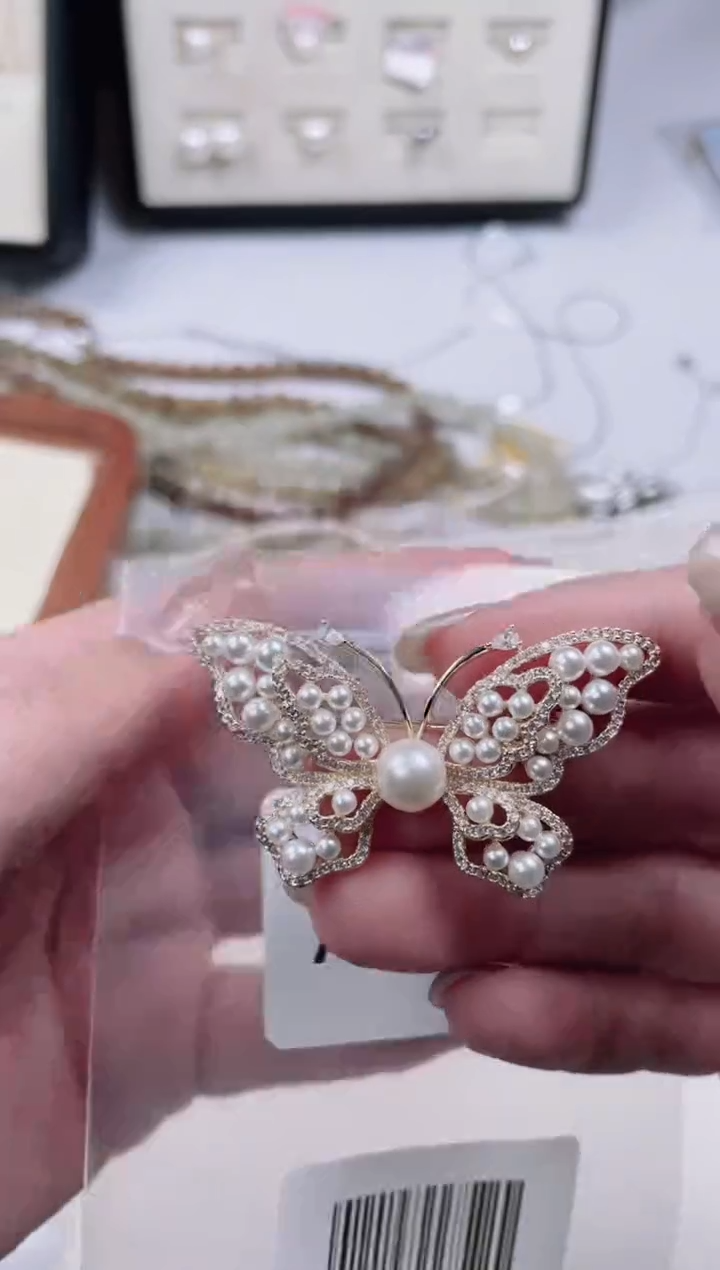 【闪购商品】海水珍珠胸针未镶嵌A837