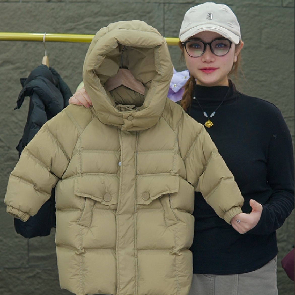 【DY】2025冬季新款中长款韩版休闲百搭儿童加厚男女童亲子羽绒服潮