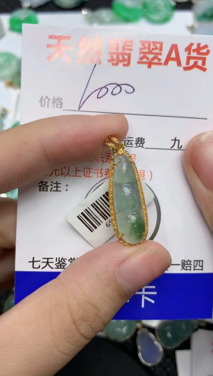 【闪购商品】翡翠颈饰18K金镶嵌111111111111