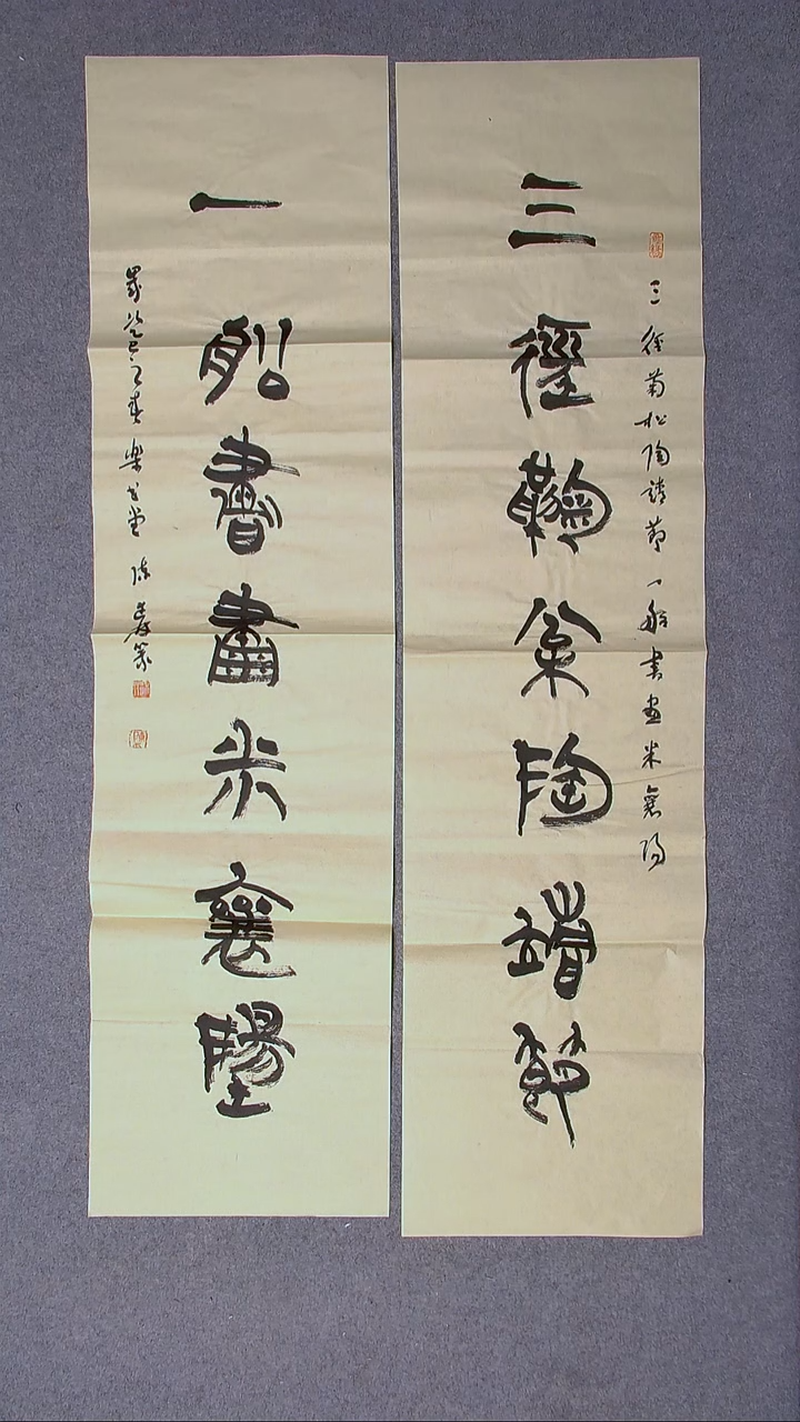 书法陈述林山东青岛138*34*2八平尺