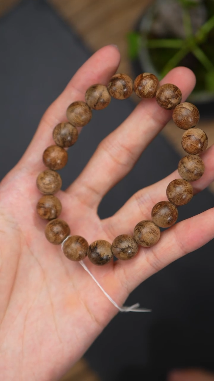 手串沉香L86-14-2菩萨棋虎斑老料11.7/11.7g