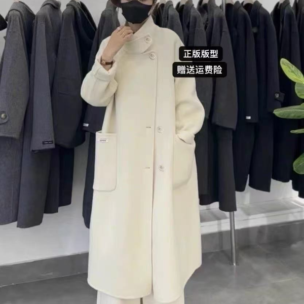 8184羊毛大衣2025秋冬新款毛呢大衣时尚中长款百搭双面呢女外套
