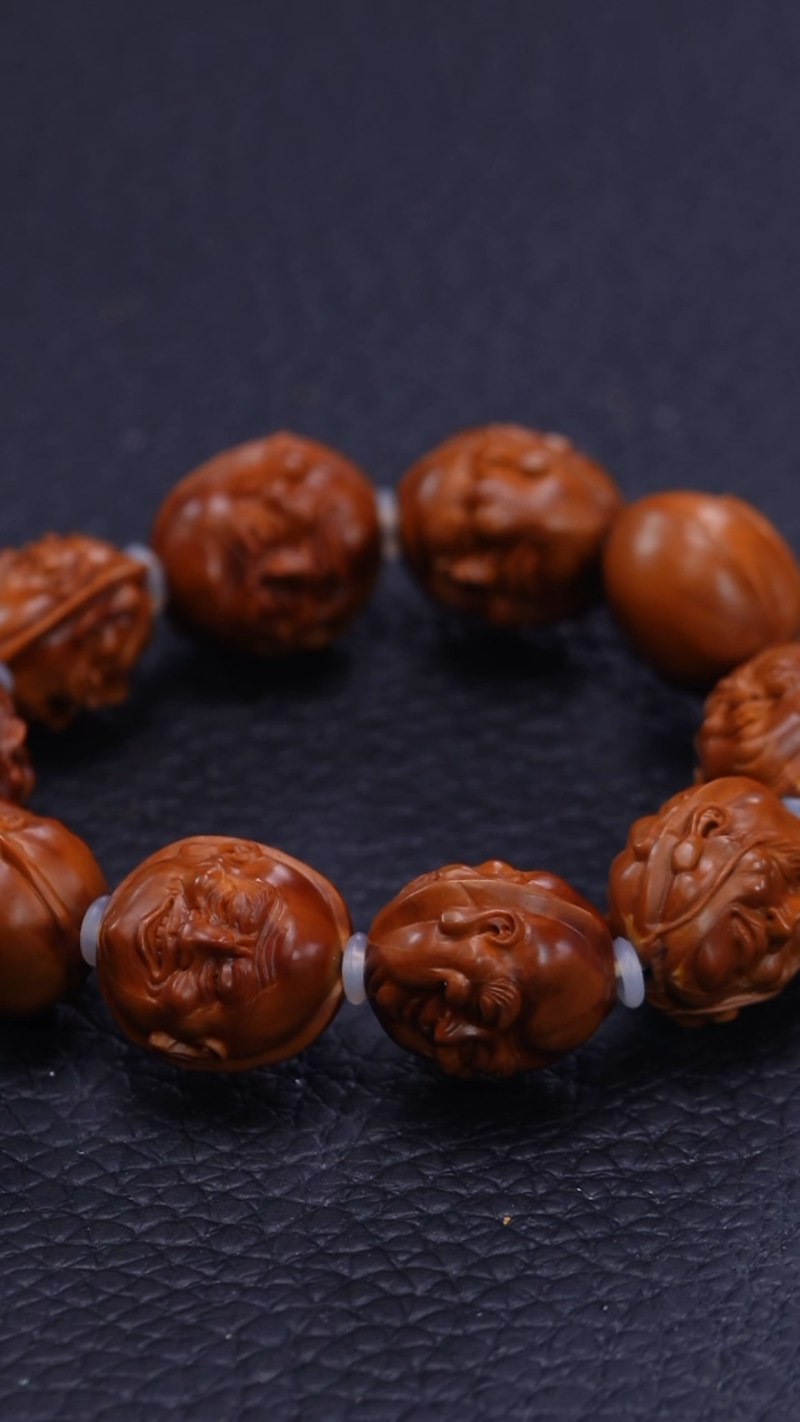 【闪购商品】橄榄核其他回血府建峰2.2四花铁核双面浮雕十八罗汉